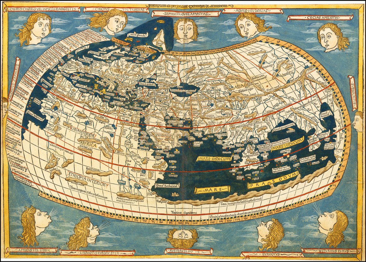 Ulm Ptolemy World Map by Ptolemy
