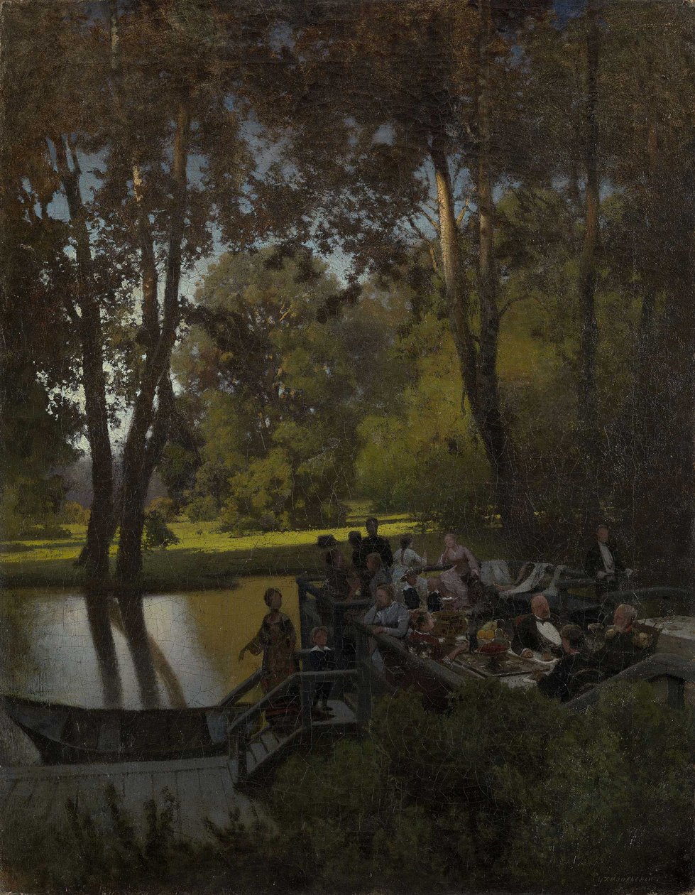 Luncheon in the Park by Pyotr Alexandrovich Sukhodolsky