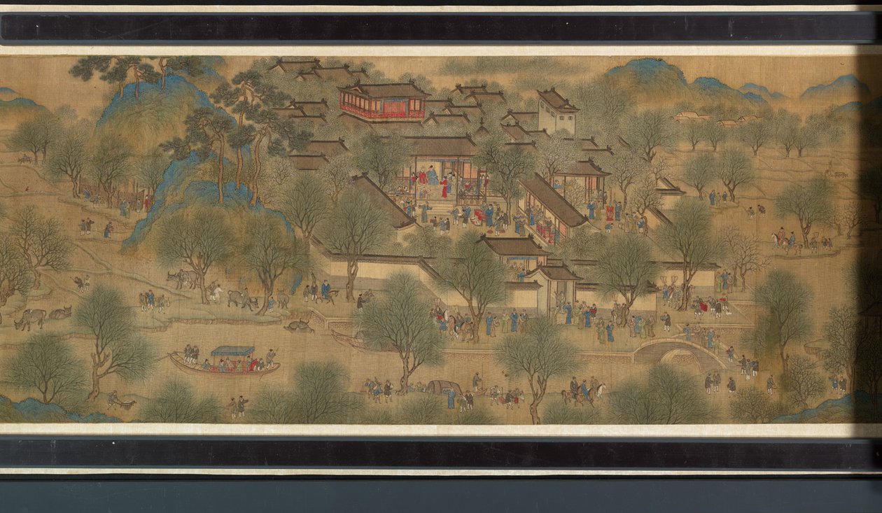 Spring Festival on the River (detail) by Qing Dynasty Chinese School