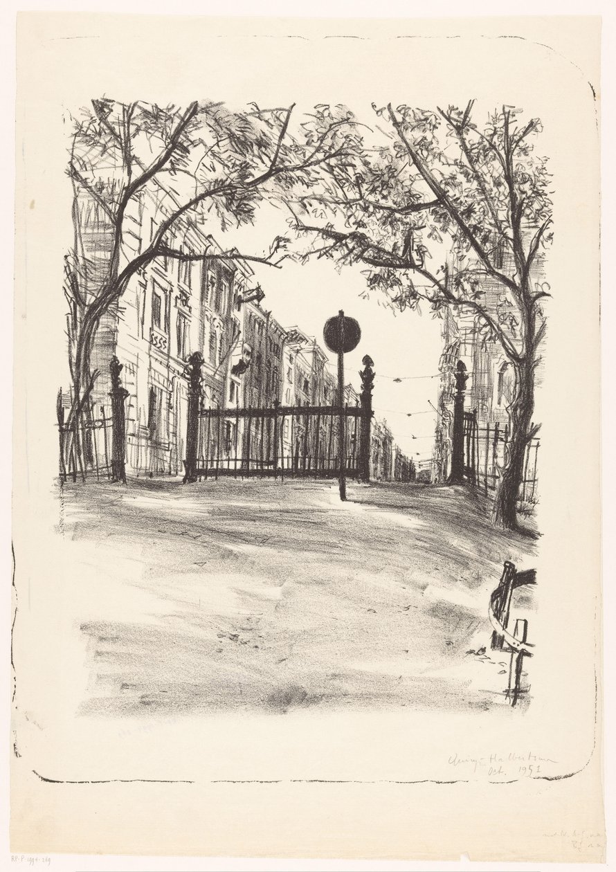 Exit of the Vondelpark by Quirijn Halbertsma (signed by artist)