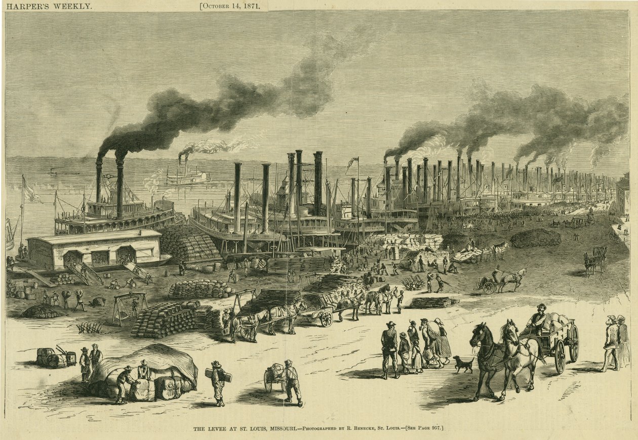 Horizontal Wood Engraving from Harper