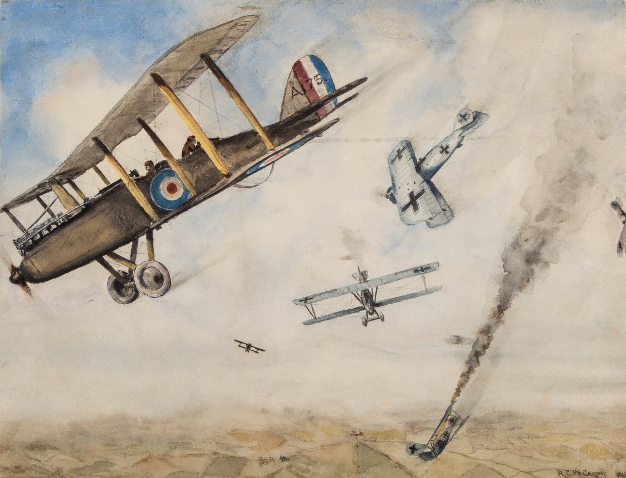 WWI Dogfight, 1918 by R.C. McCarthy
