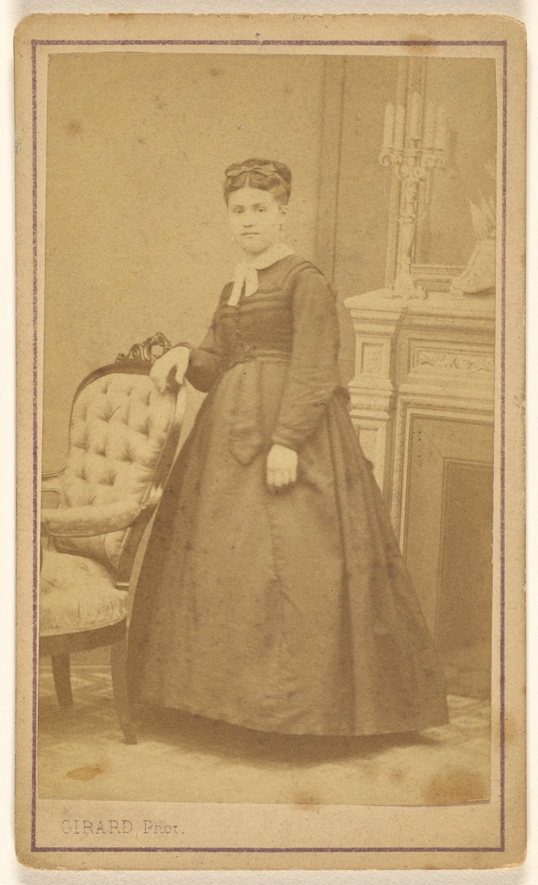 Unidentified Woman, Standing by R. Girard
