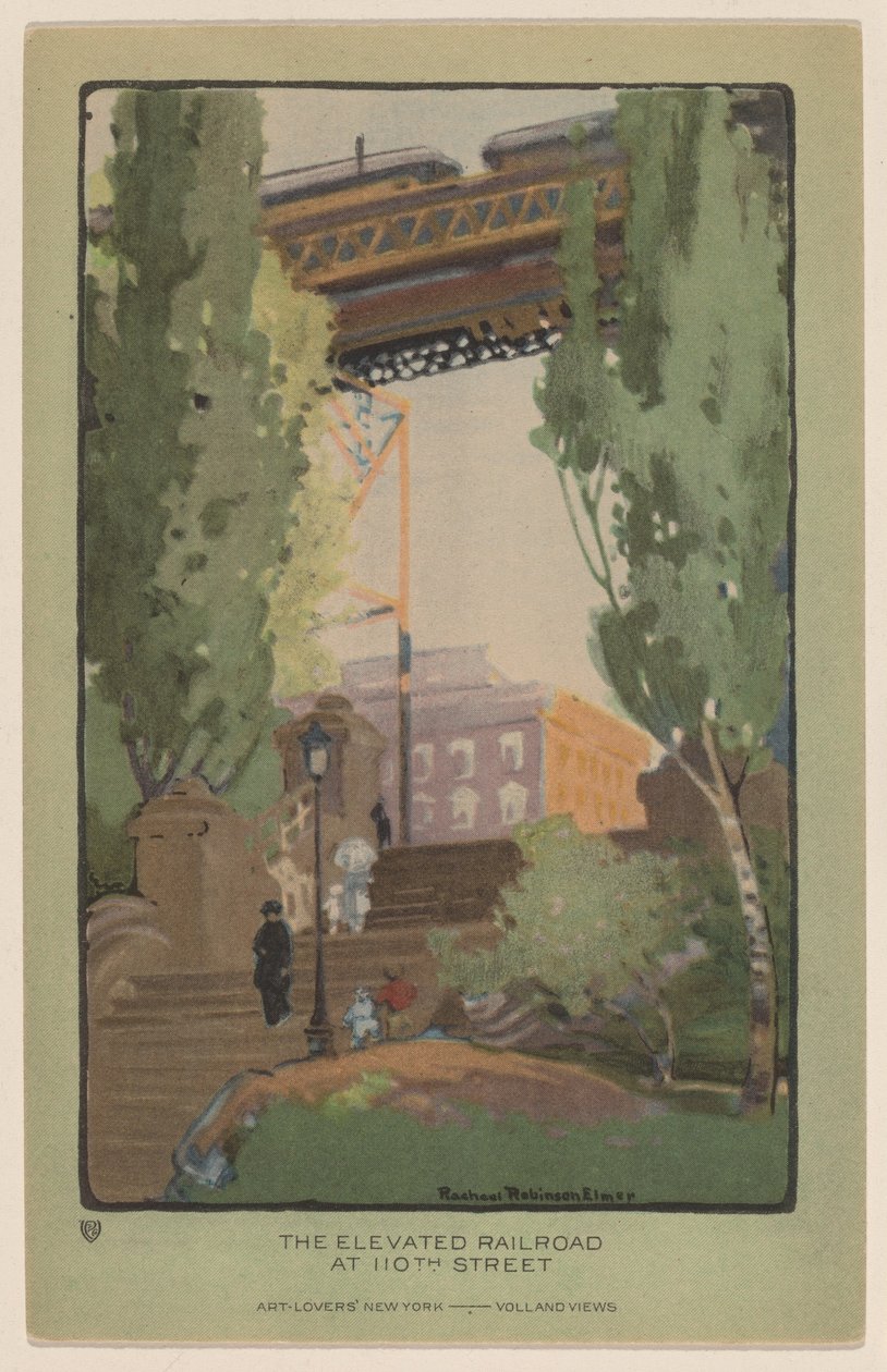 The Elevated Railroad at 110th Street by Rachael Robinson Elmer