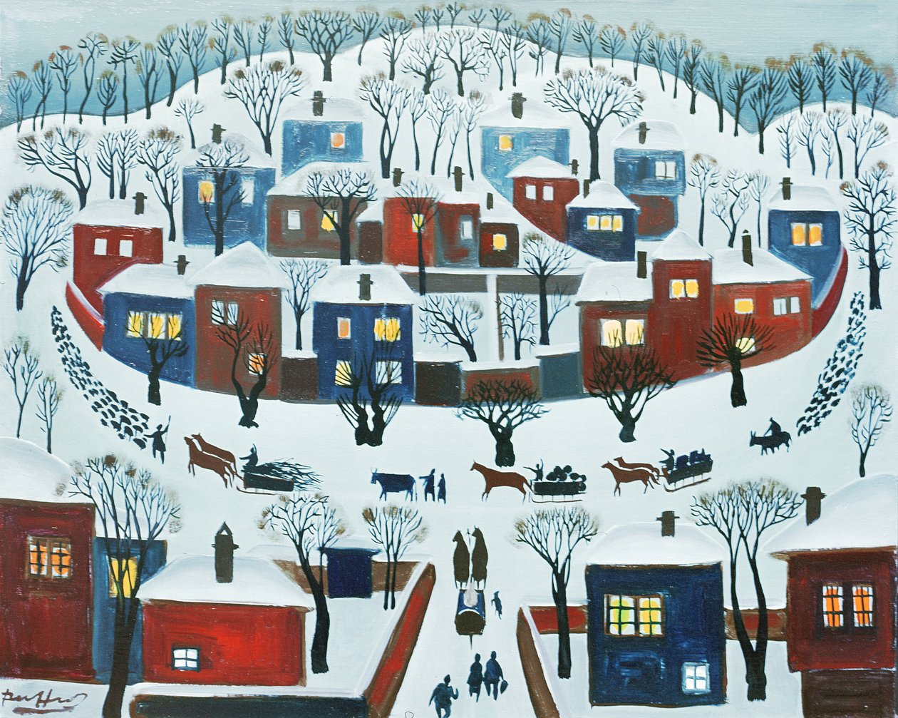 Winter Village by Radi Nedelchev