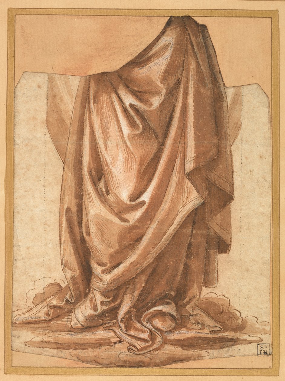 Drapery Study, before 1524 by Raffaellino del Garbo