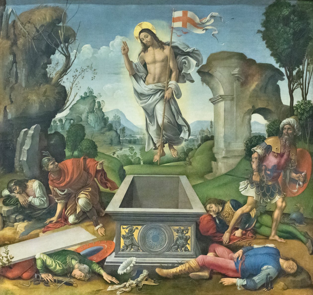 Resurrection of Christ by Raffaellino del Garbo