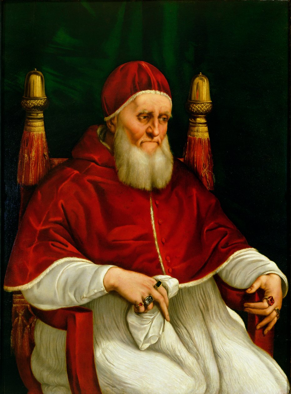 Portrait of Pope Julius II, c.1512 by Raffaello Sanzio Raphael