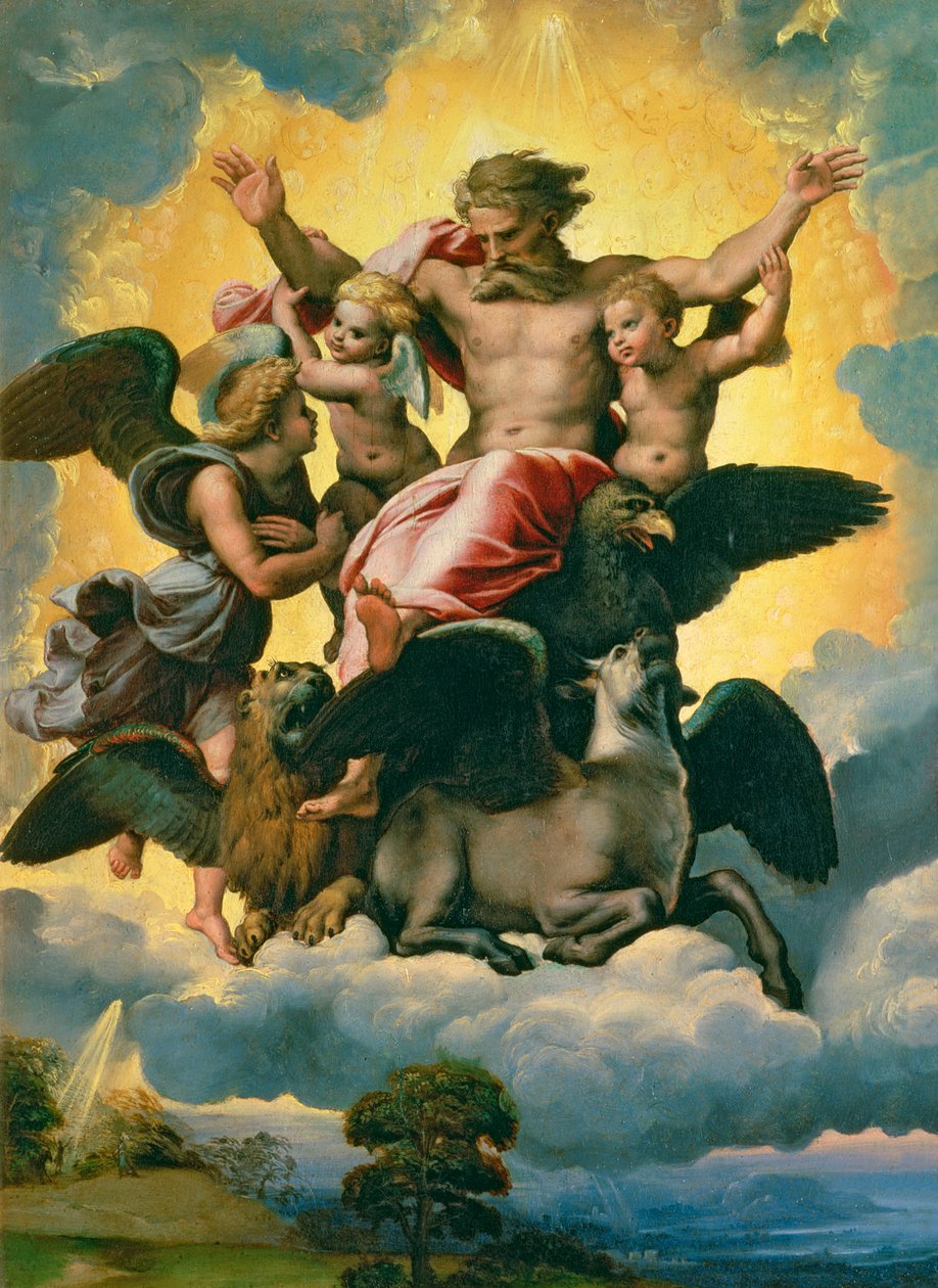 Vision of Ezekiel, c.1518 by Raffaello Sanzio Raphael