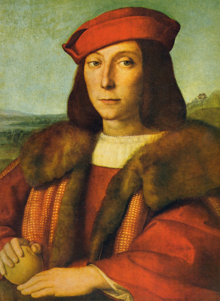 Young Man with an Apple by Raffaello Sanzio Raphael