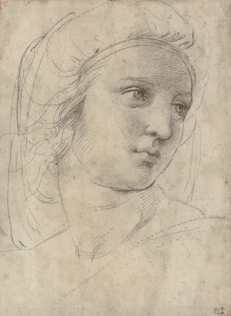 Head of a Muse by Raffaello Sanzio Raphael