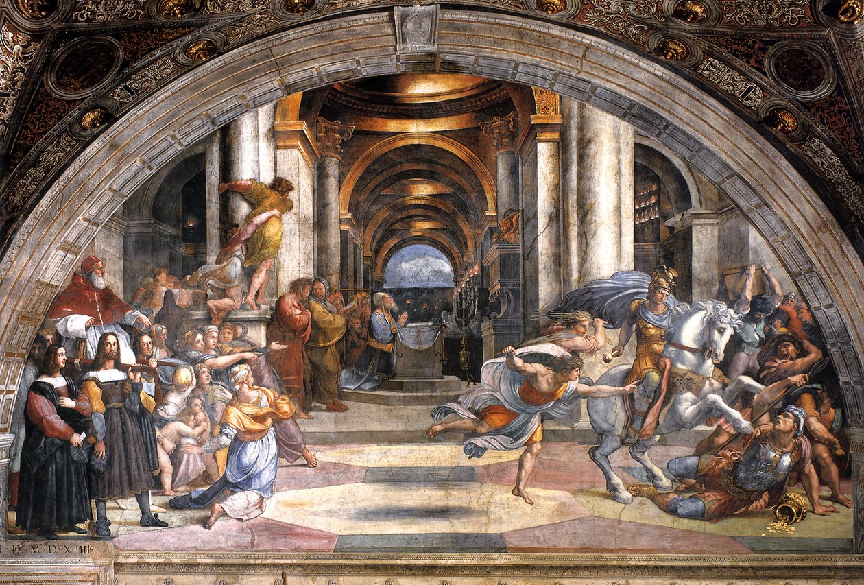 The Expulsion of Heliodorus, 1511-1512 by Raffaello Sanzio Raphael