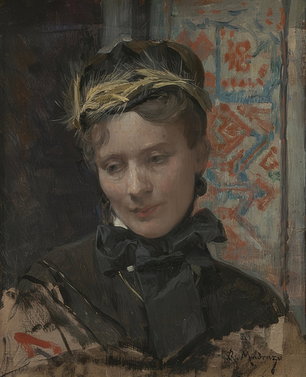 Portrait of a Lady. 1885-95 by Raimundo de Madrazo y Garreta