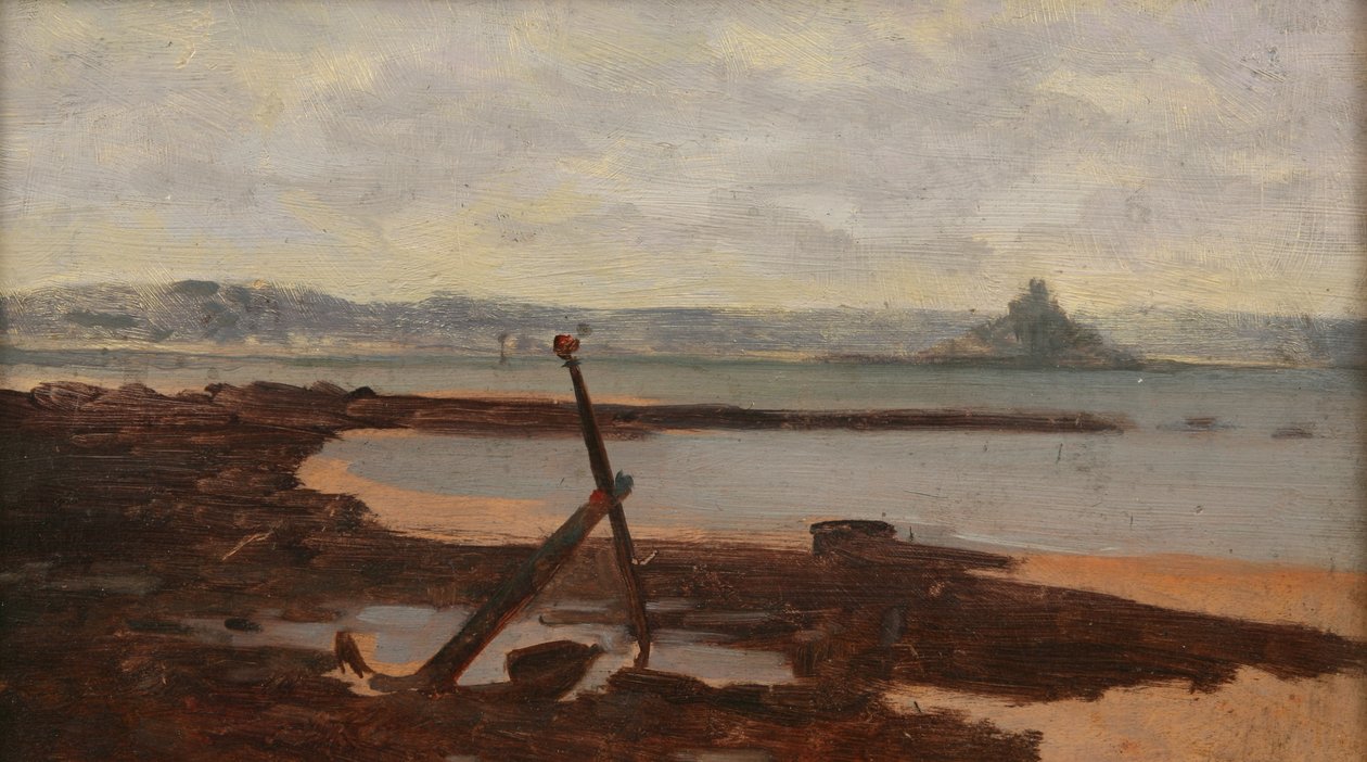 St Michaels Mount from Newlyn Battery by Ralph Todd