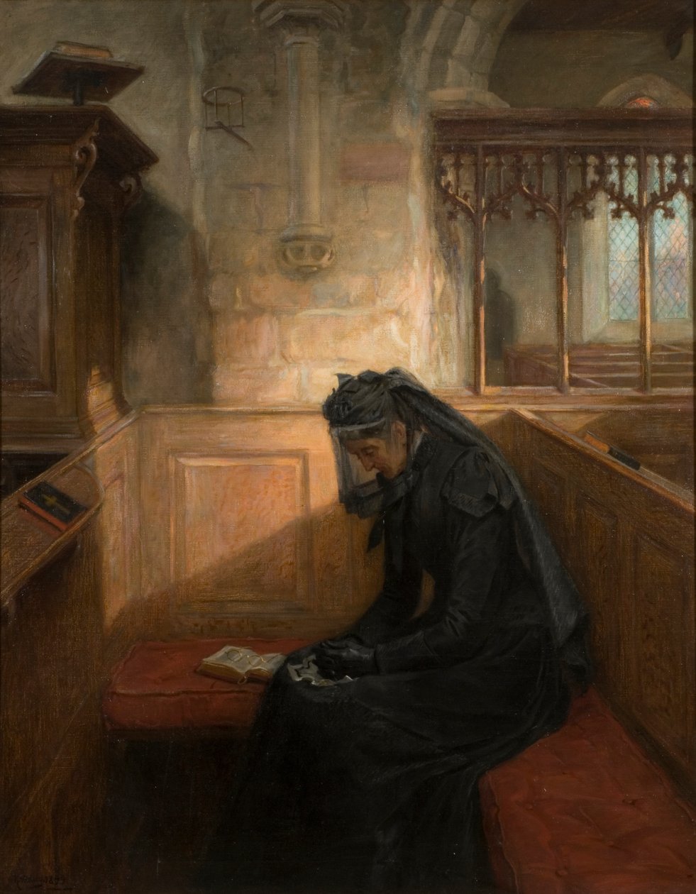 The Widow, 1899 by Ralph Hedley