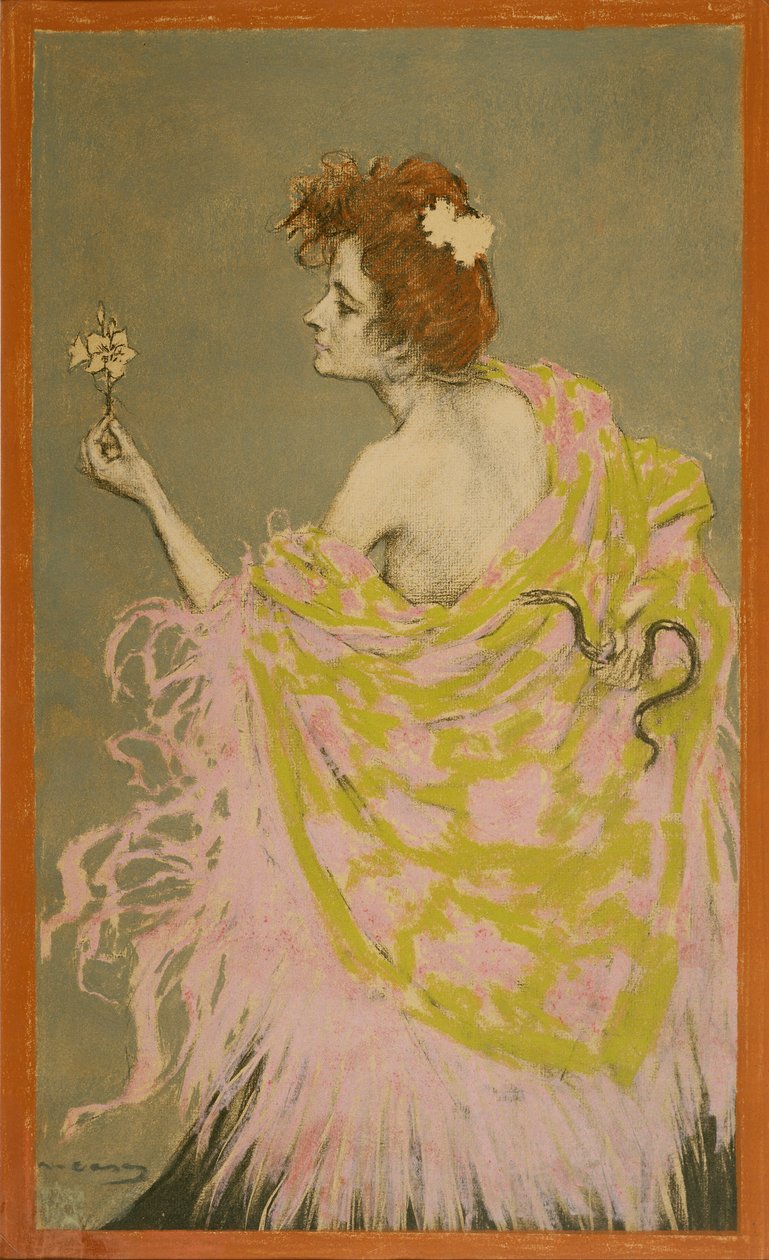 Original Design for the Poster Syphilis by Ramon Casas i Carbo