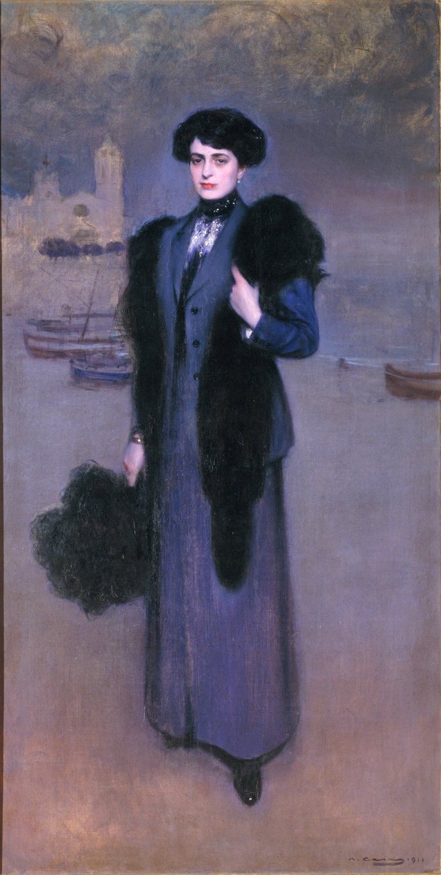 Portrait of Dolors Vidal by Ramon Casas i Carbo
