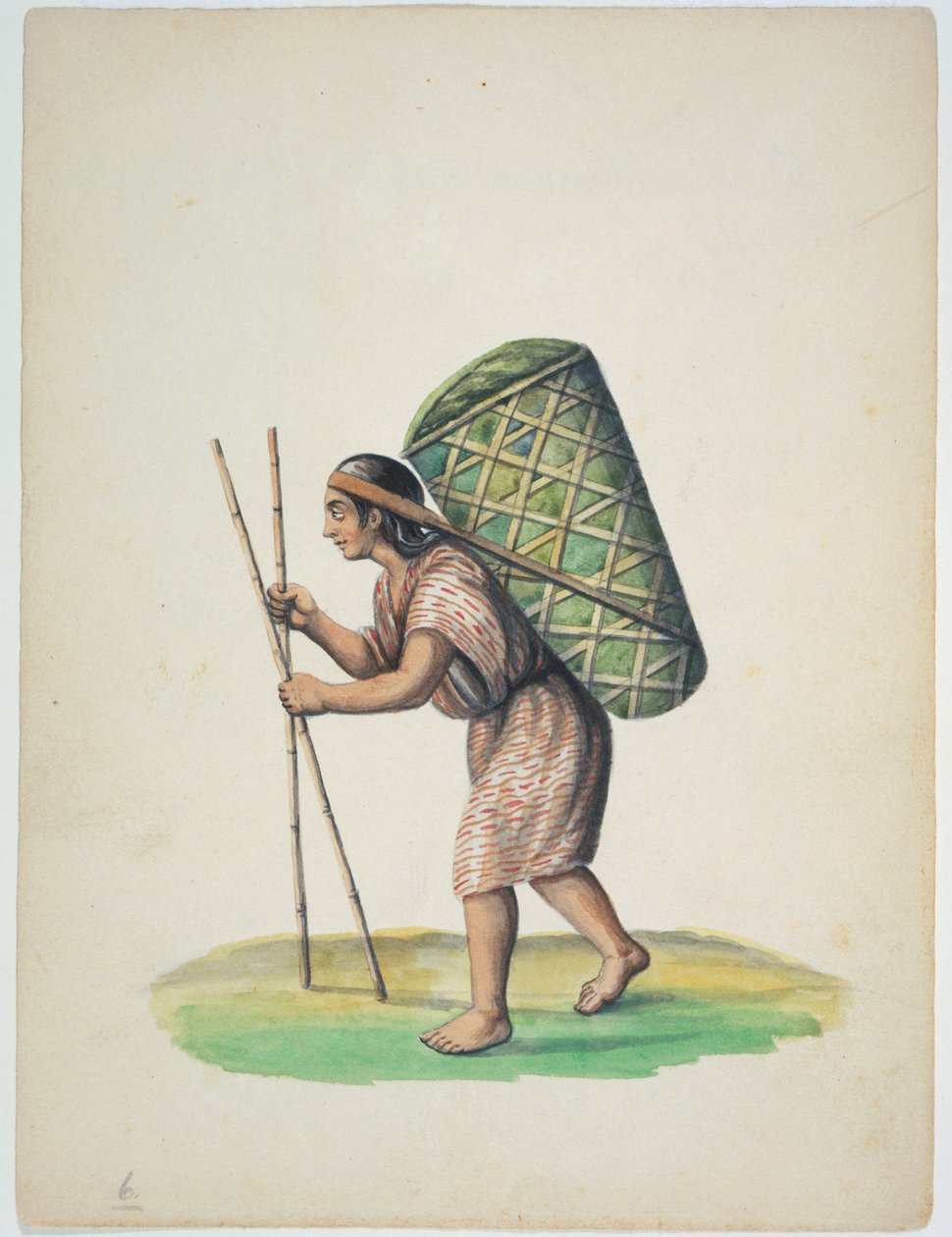 Quito with Large Green Baskets by Ramon Salas