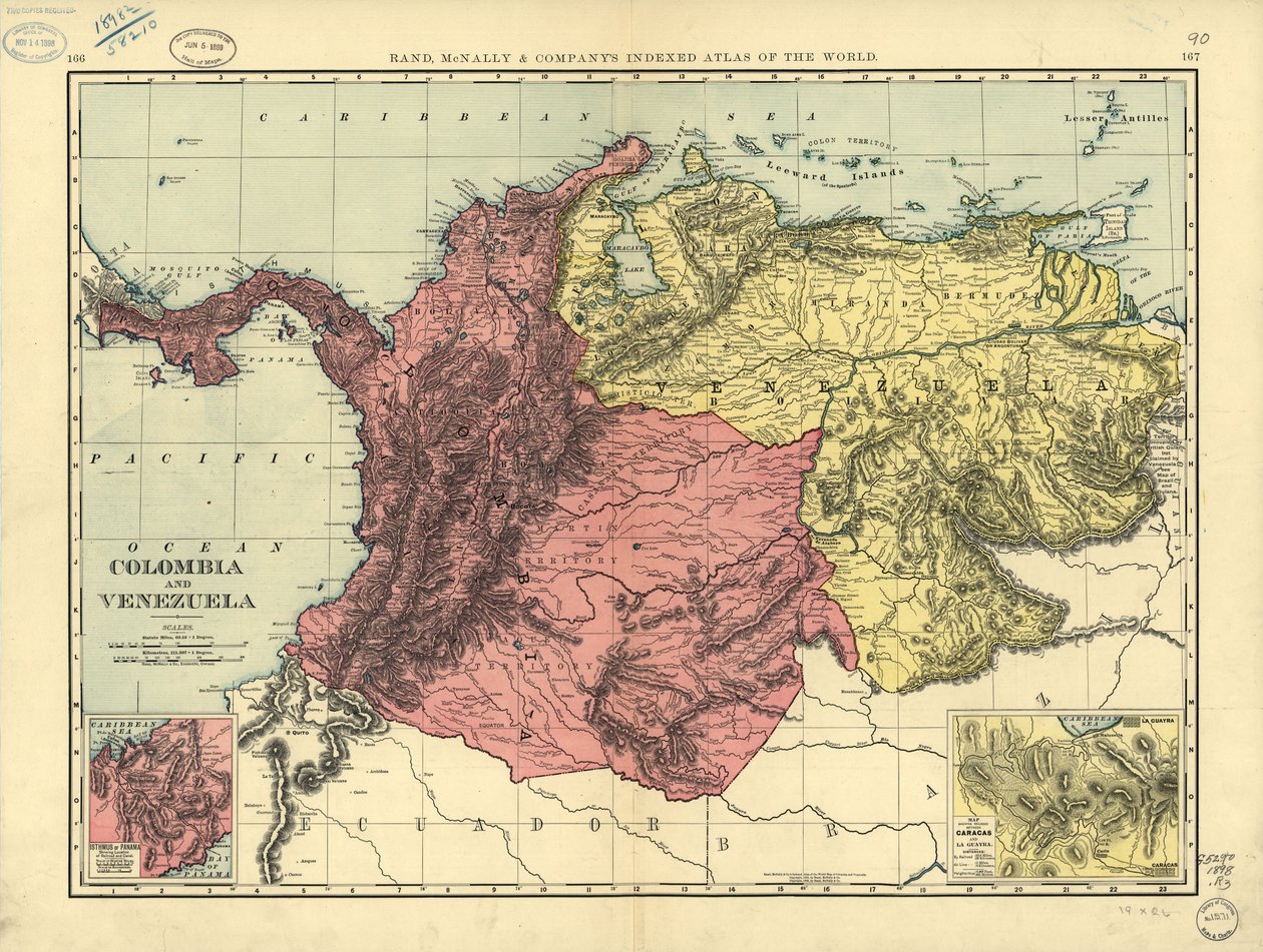 Colombia and Venezuela by Rand McNally and Company