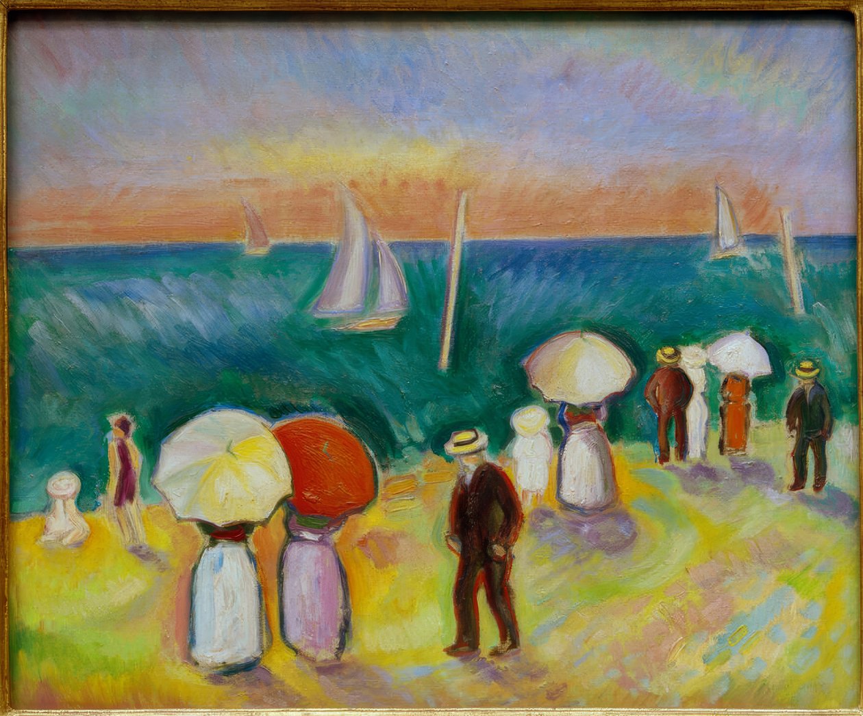 The Beach of Sainte-Adresse by Raoul Dufy