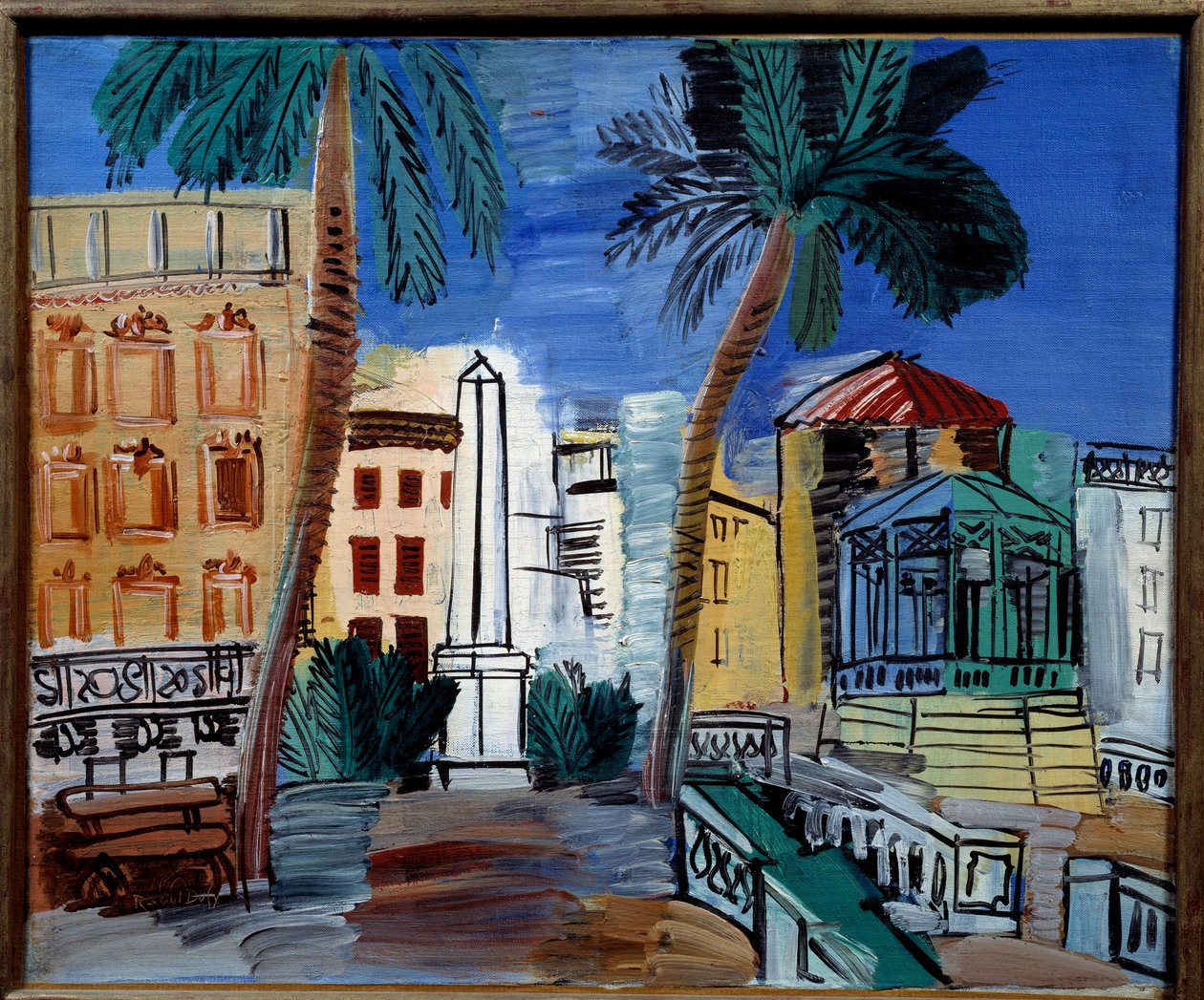 View Of The Obelisk In Hyeres by Raoul Dufy