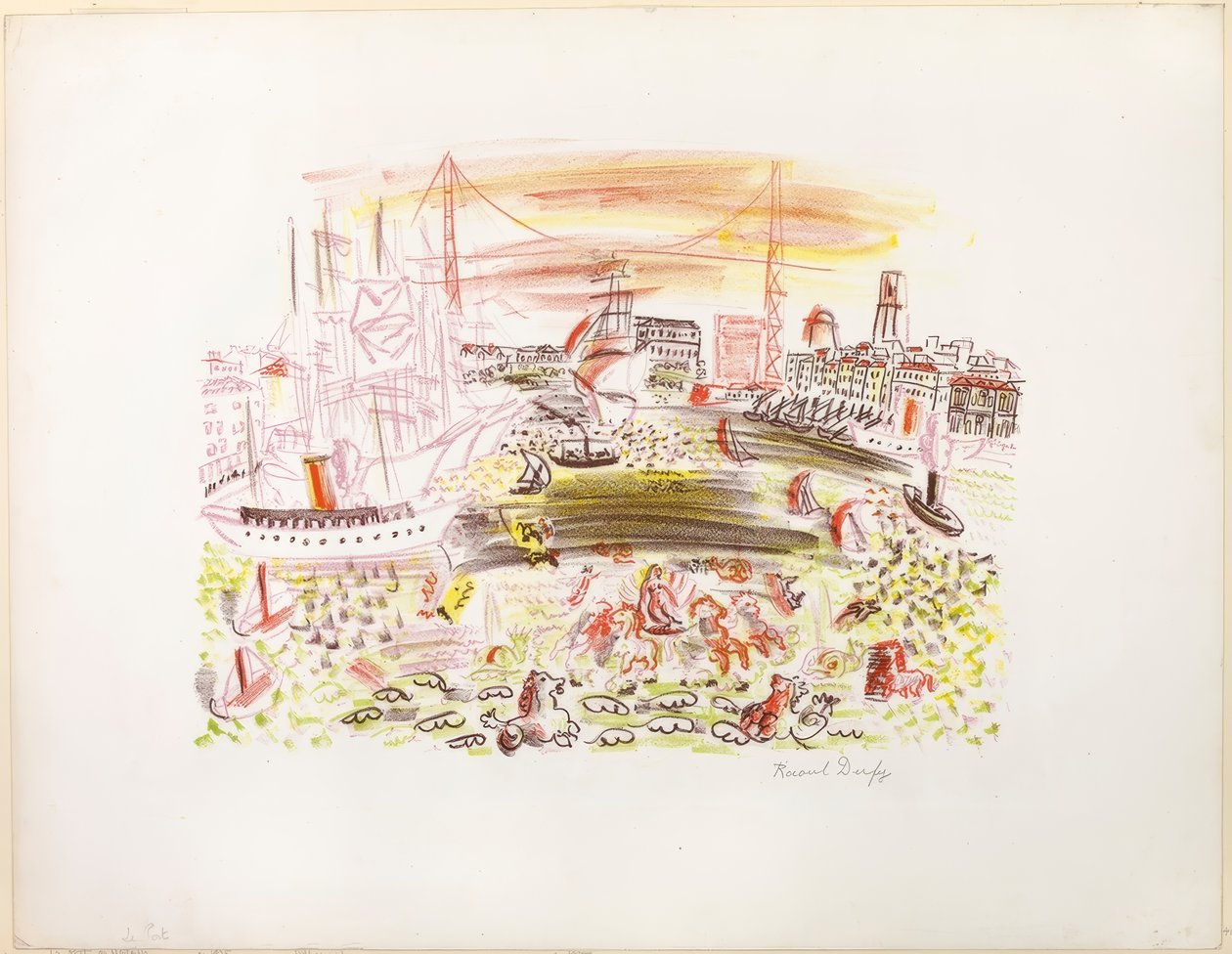 View of Marseille (The Port) by Raoul Dufy