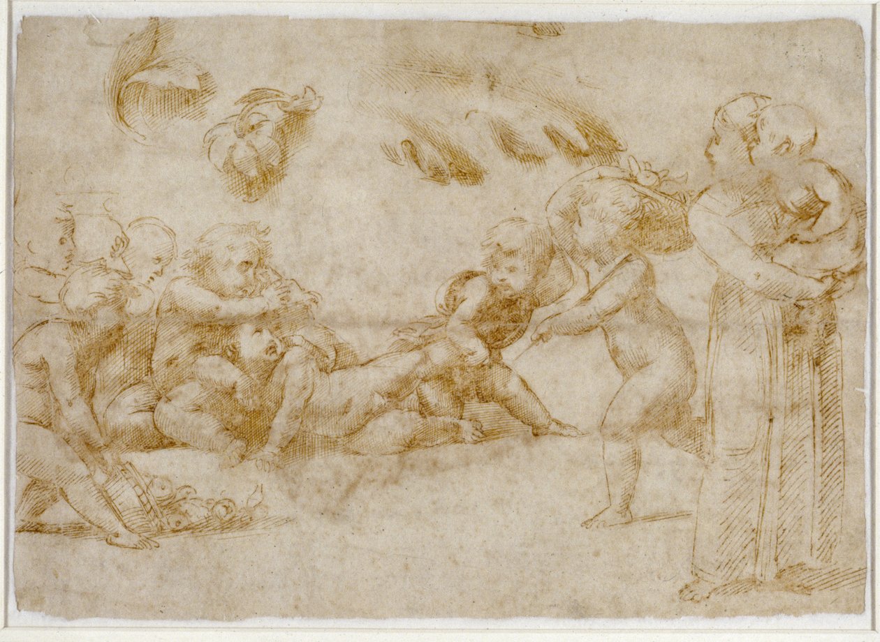 Amorini at Play by Raffaello Sanzio Raphael