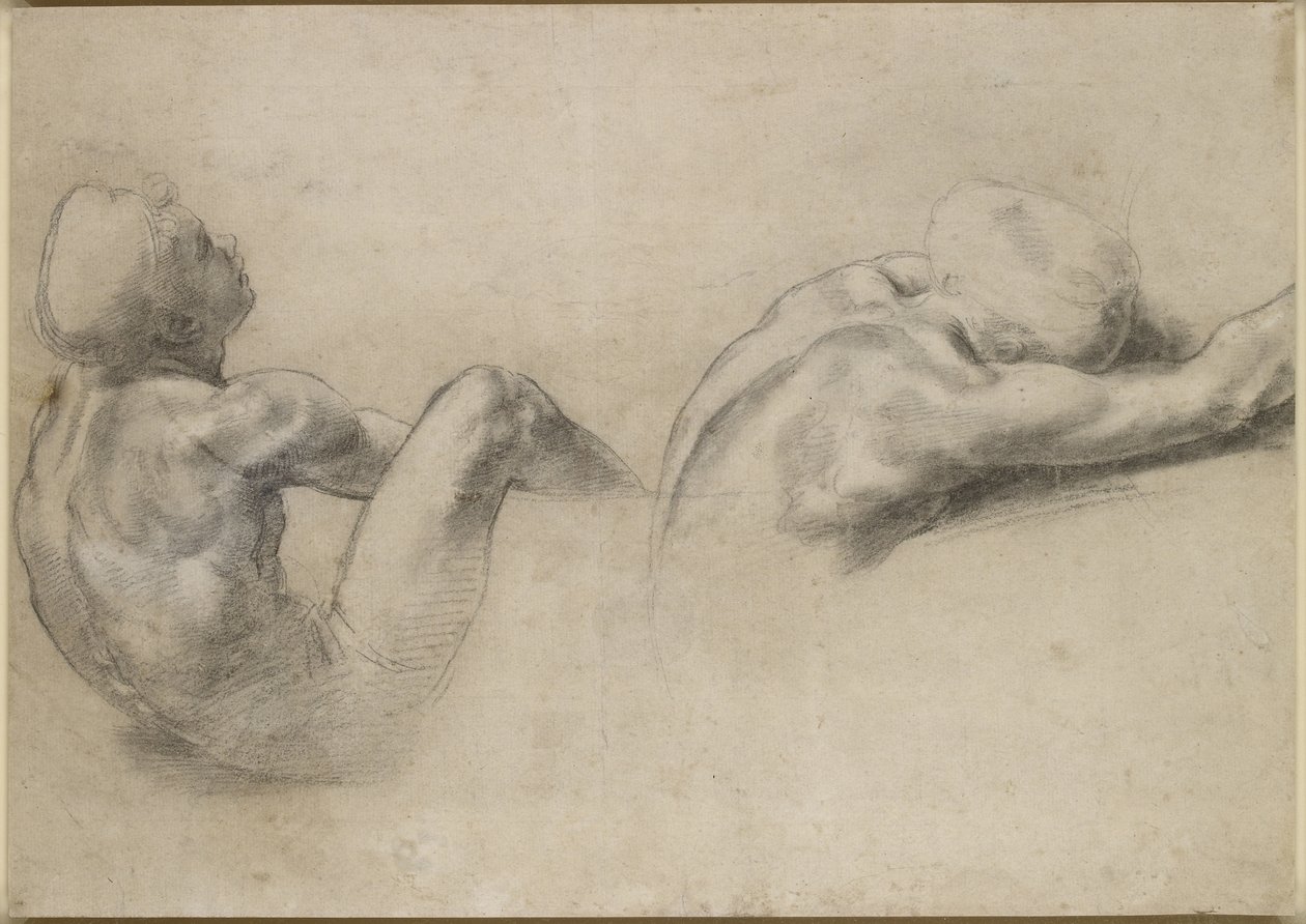 Two Nude Studies by Raffaello Sanzio Raphael