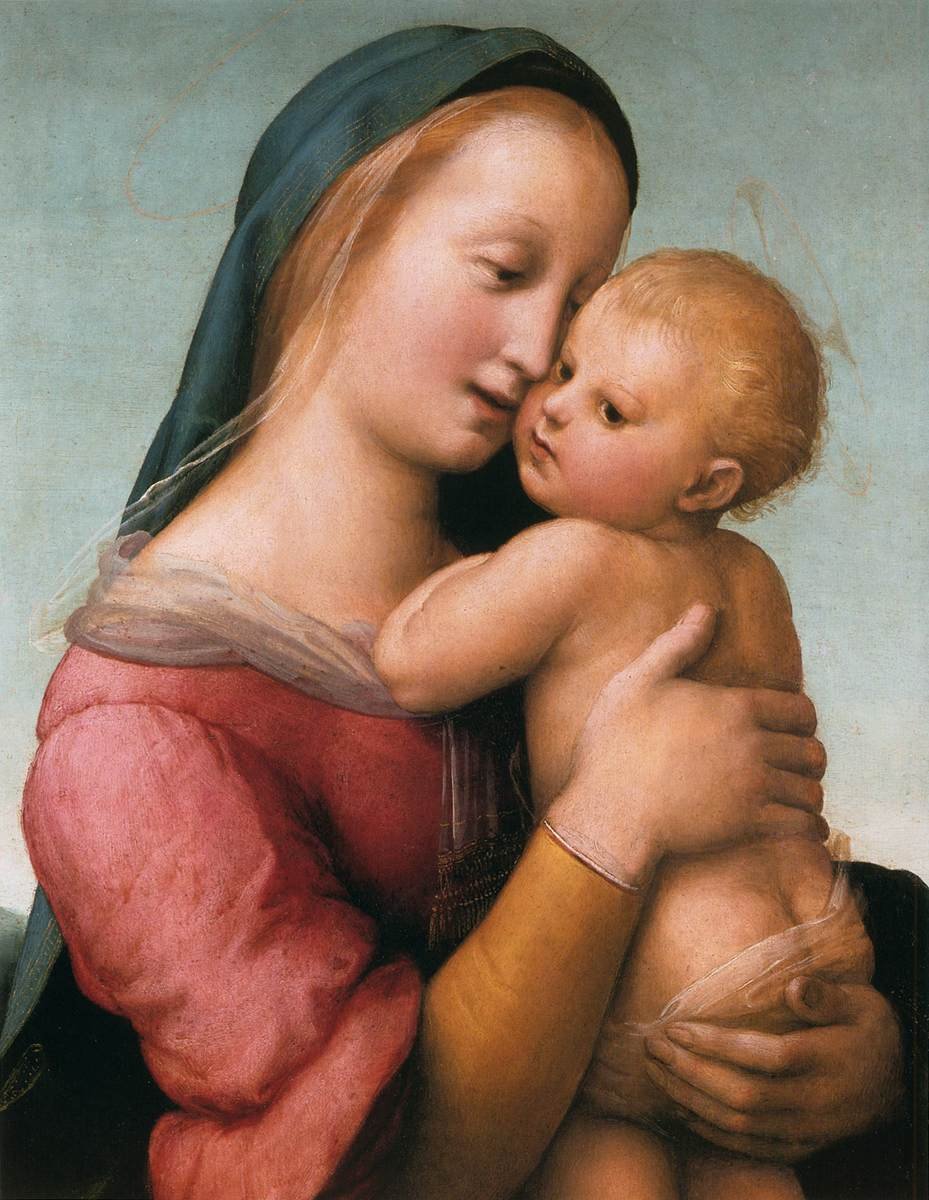 The Tempi Madonna (detail) by Raffaello Sanzio Raphael