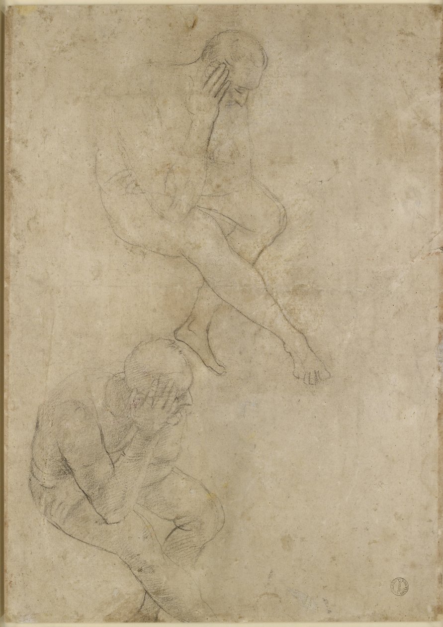 Verso: Two Studies of an Elderly Man by Raffaello Sanzio Raphael