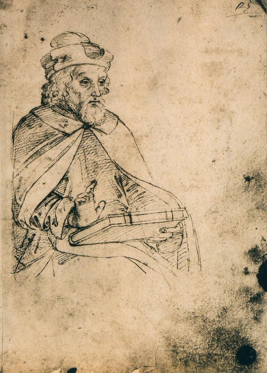 Female Figure with Book by Raffaello Sanzio Raphael