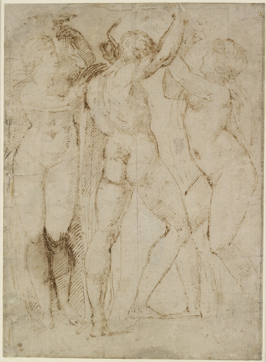 Group of Vintagers by Raffaello Sanzio Raphael