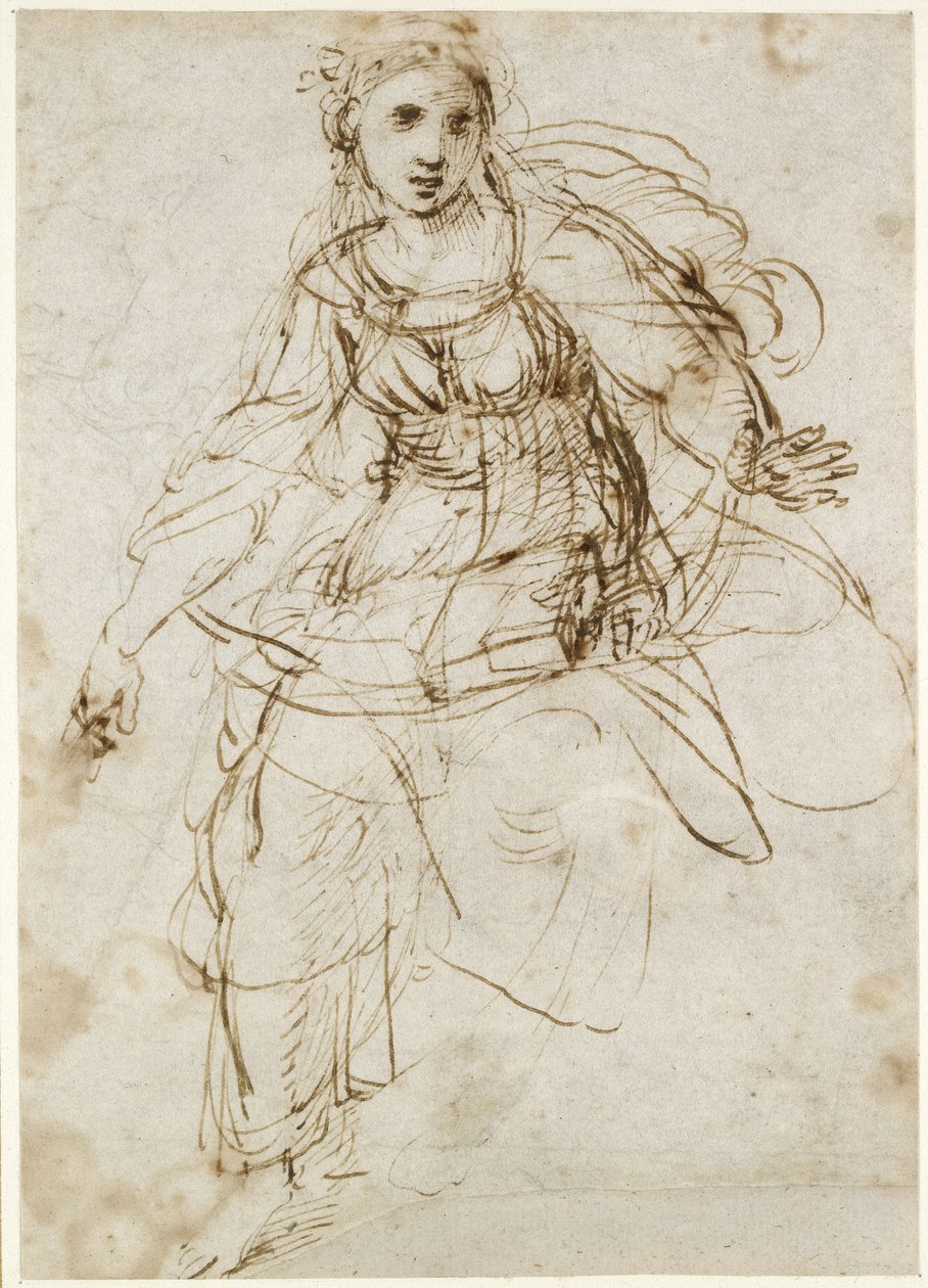Allegorical Figure of Theology by Raffaello Sanzio Raphael