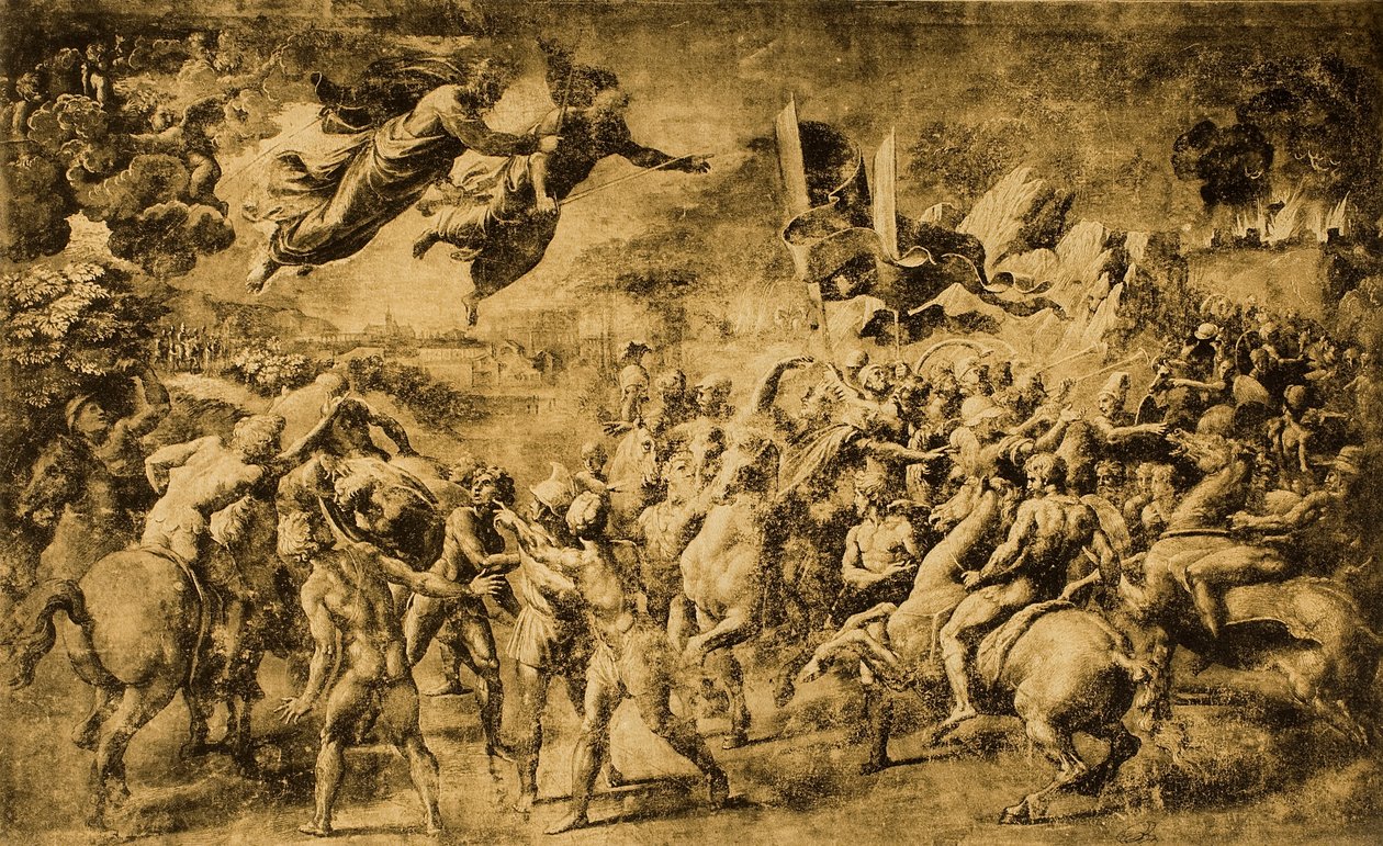 The Saints Peter and Paul Appear to Attila by Raffaello Sanzio Raphael