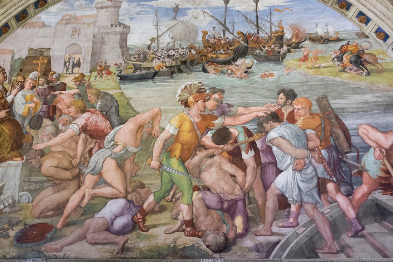 The Battle of Ostia by Raphael (1483 1520)