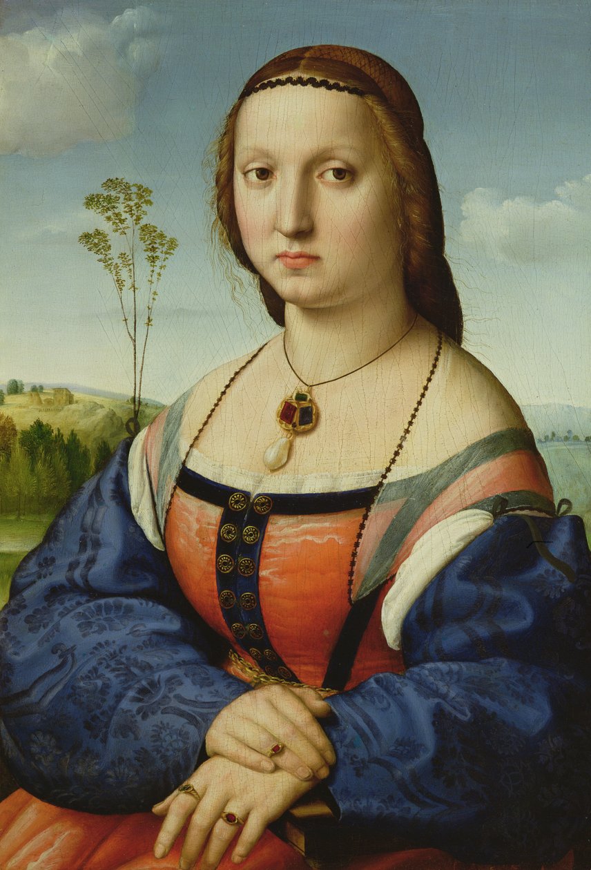 Portrait of Maddalena Doni by Raffaello Sanzio Raphael