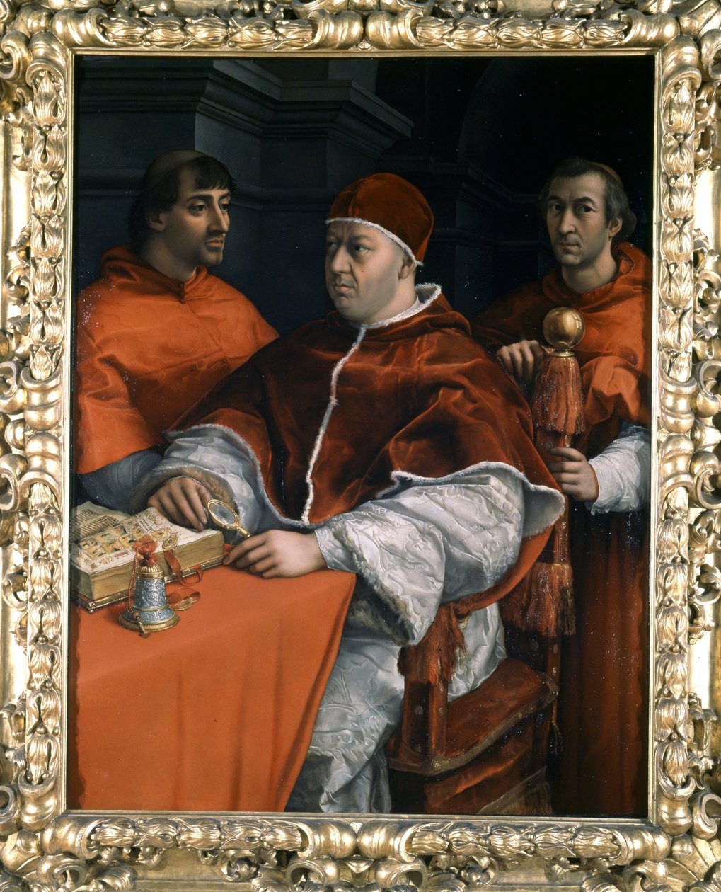 Portrait of Pope Leo X by Raphael