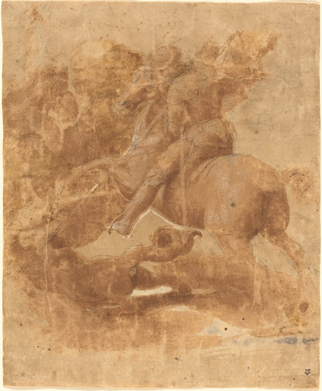 Saint George and the Dragon by Raphael