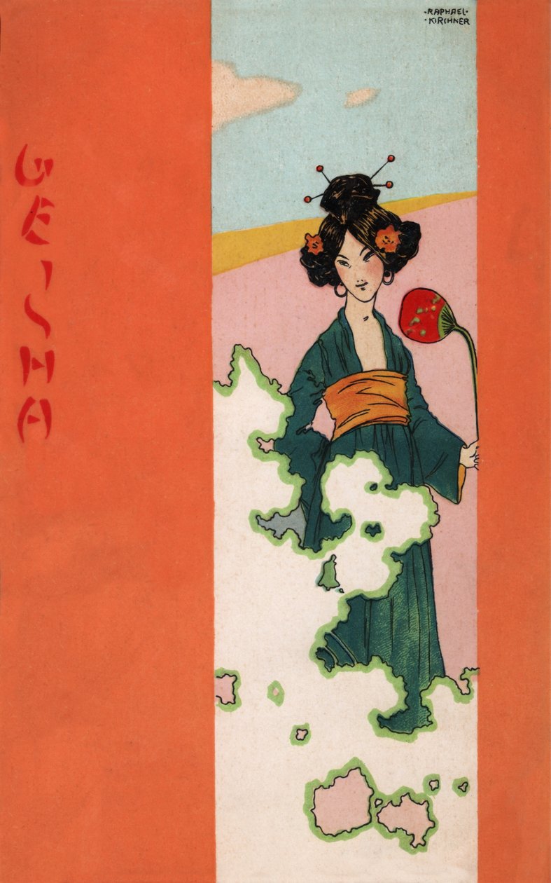 Geisha, c.1900 by Raphael Kirchner