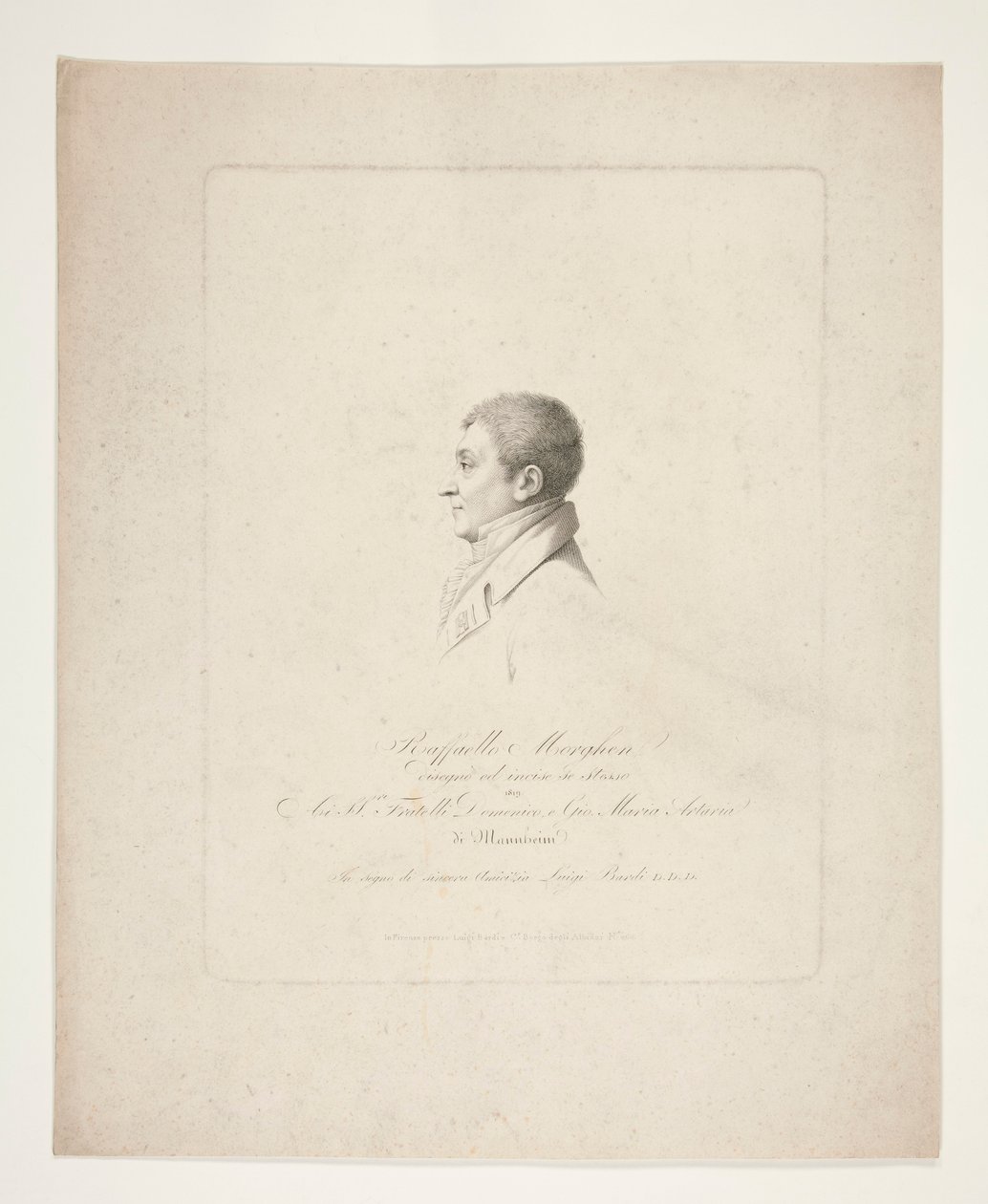 Raphael Morghen (Self-Portrait) by Raphael Morghen