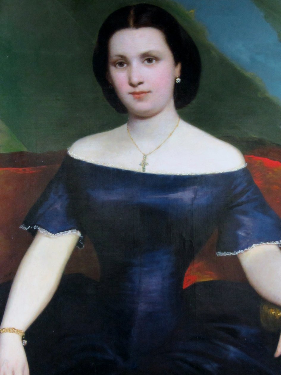 Doña Mercedes Álvarez by Raymond Auguste Quinsac Monvoisin