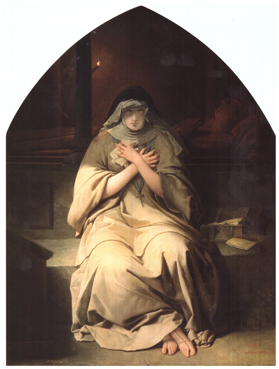 Heloise at the Tomb of Abelard by Raymond Auguste Quinsac Monvoisin