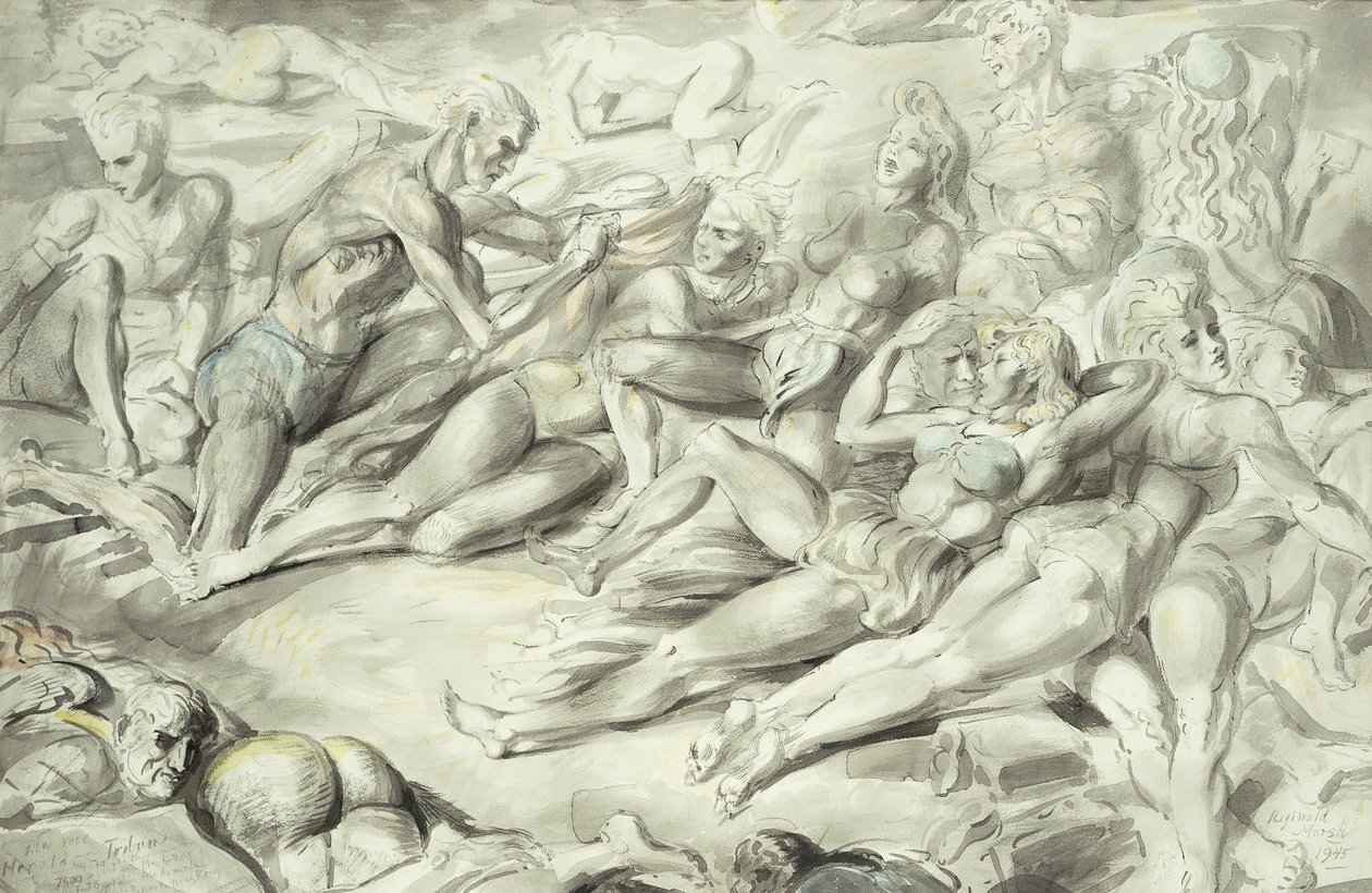 Coney Island Beach by Reginald Marsh