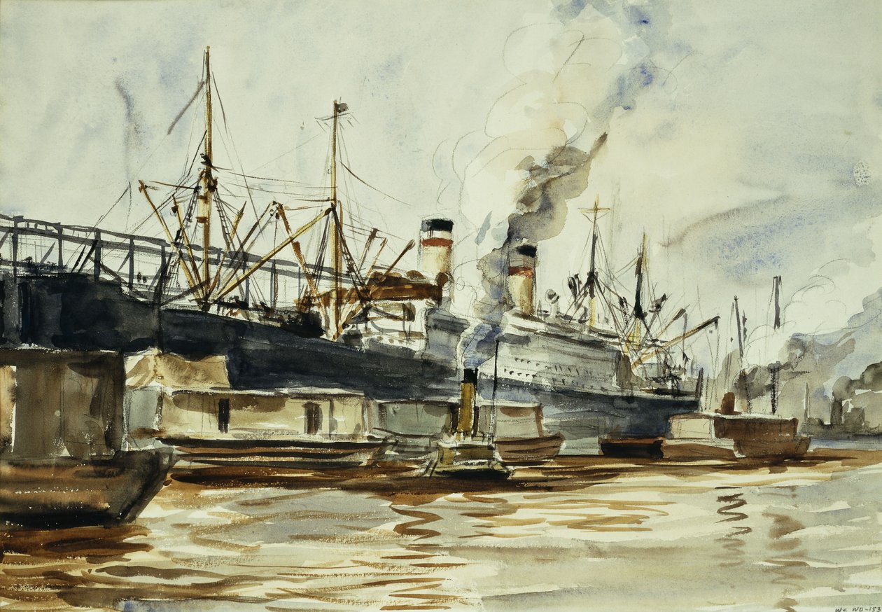 Dock Scene by Reginald Marsh