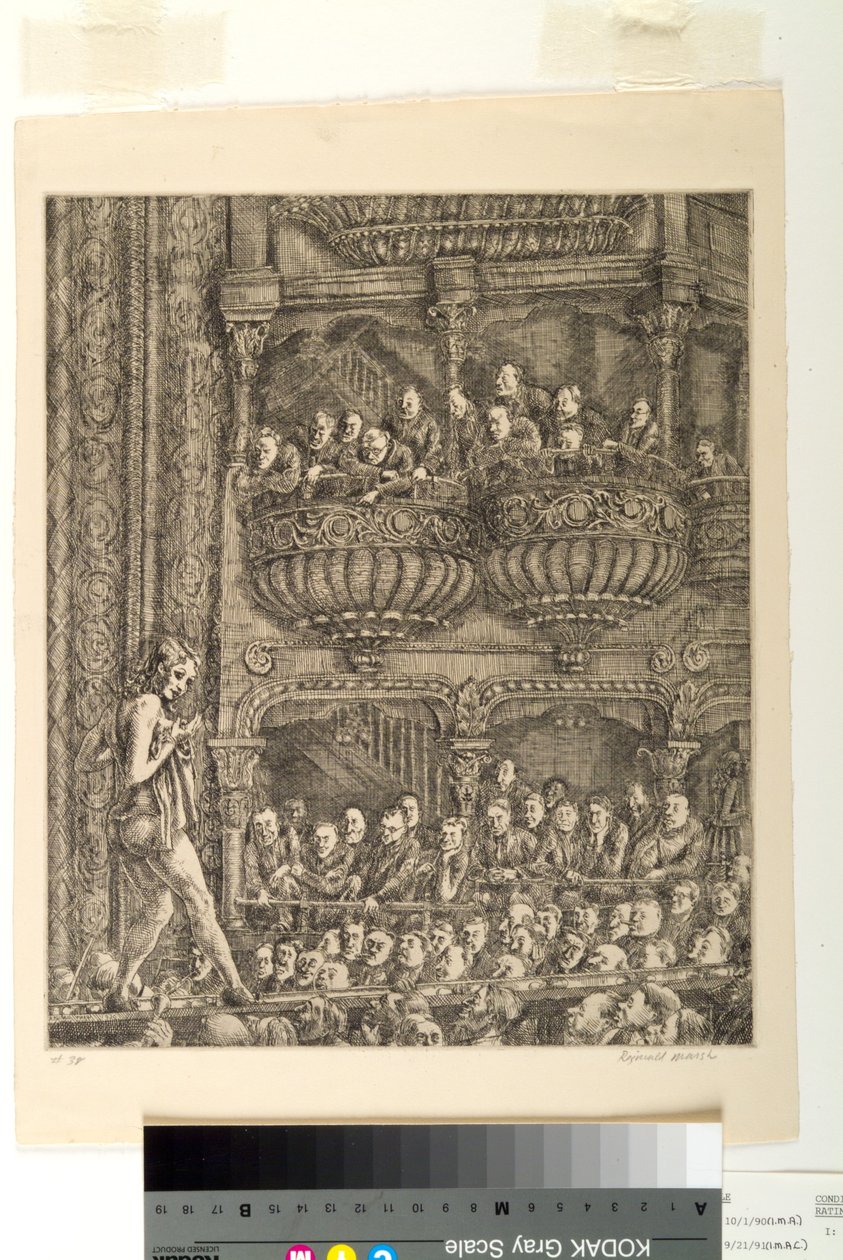 Gaiety Burlesque by Reginald Marsh