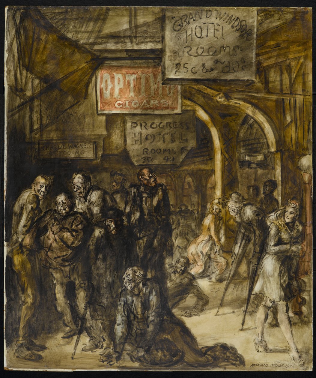 Grand Windsor Hotel by Reginald Marsh