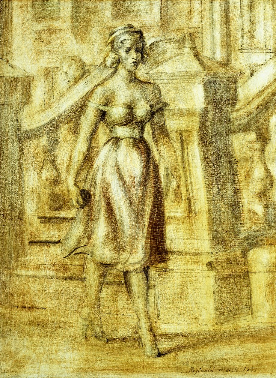 Lady Strolling by Reginald Marsh