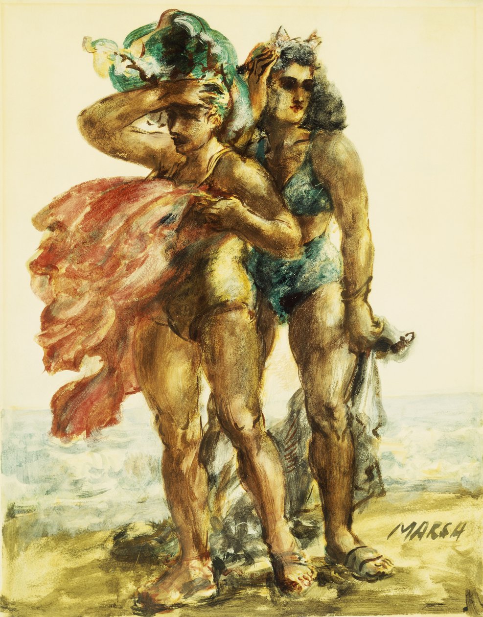 Muscle Woman by Reginald Marsh