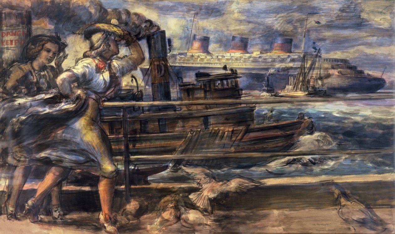 The Normandie by Reginald Marsh