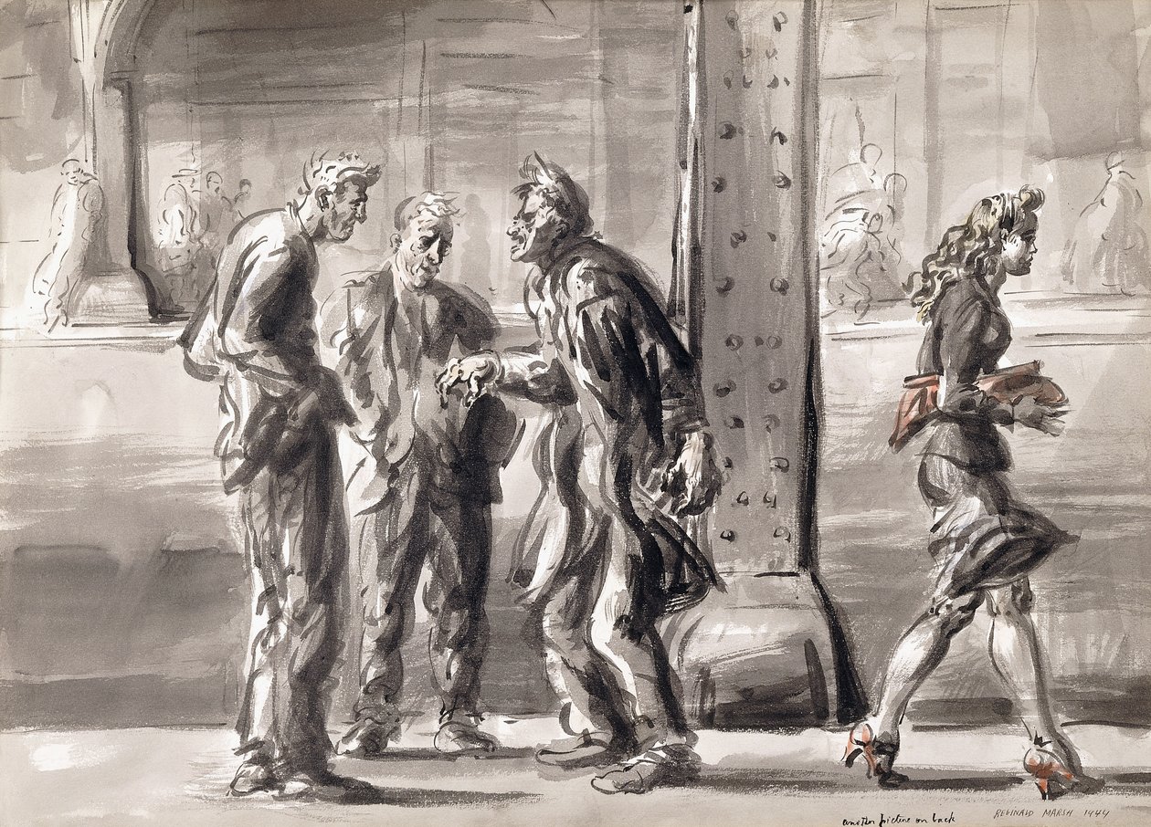 Under the El by Reginald Marsh
